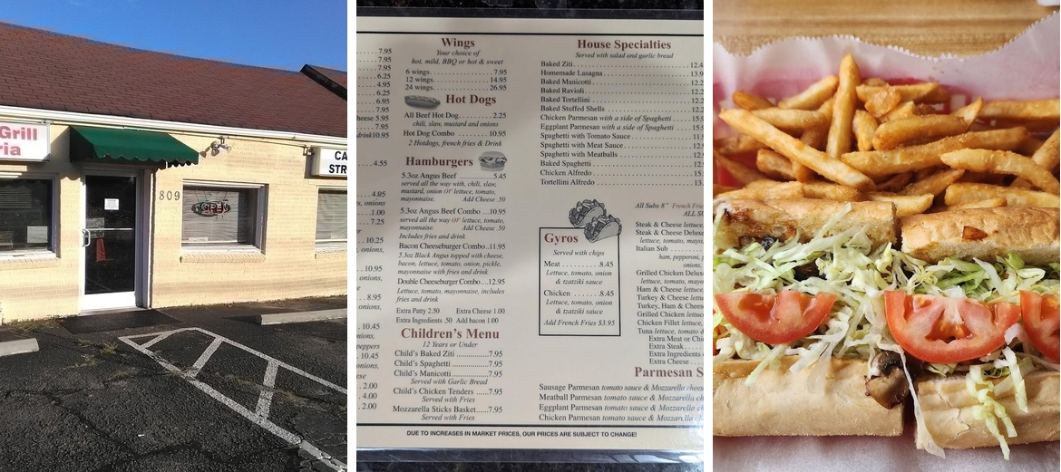 Hawkins Grill & Pizzeria Menu